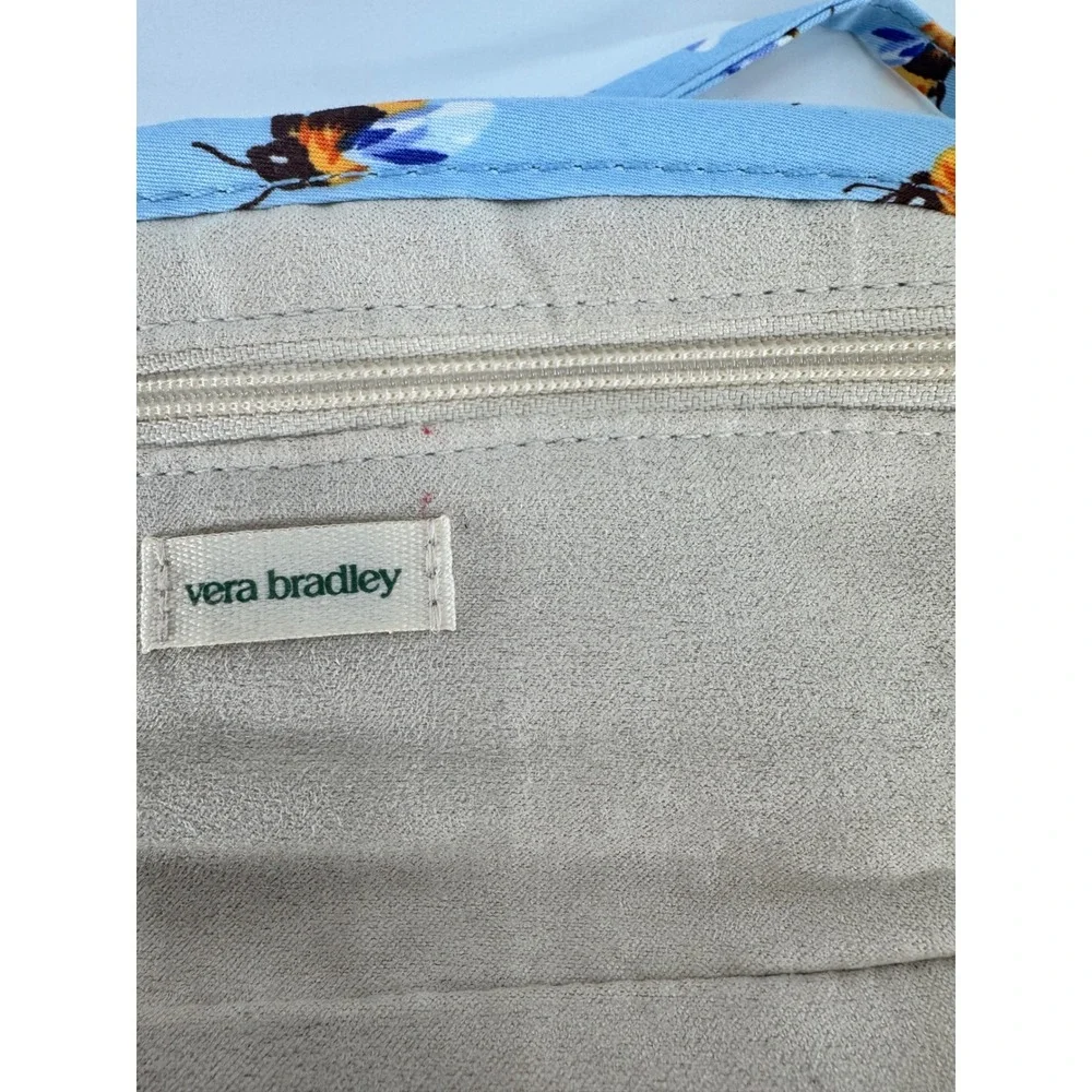 Vera Bradley‎ Jewelry Roll Women OS Blue Bee's Knees Quilted Travel Organizer